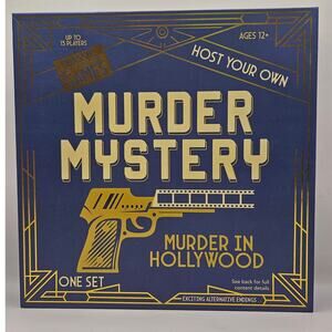 Host your own Murder Mystery Game 12+ Murder in Hollywood Open Box; Complete